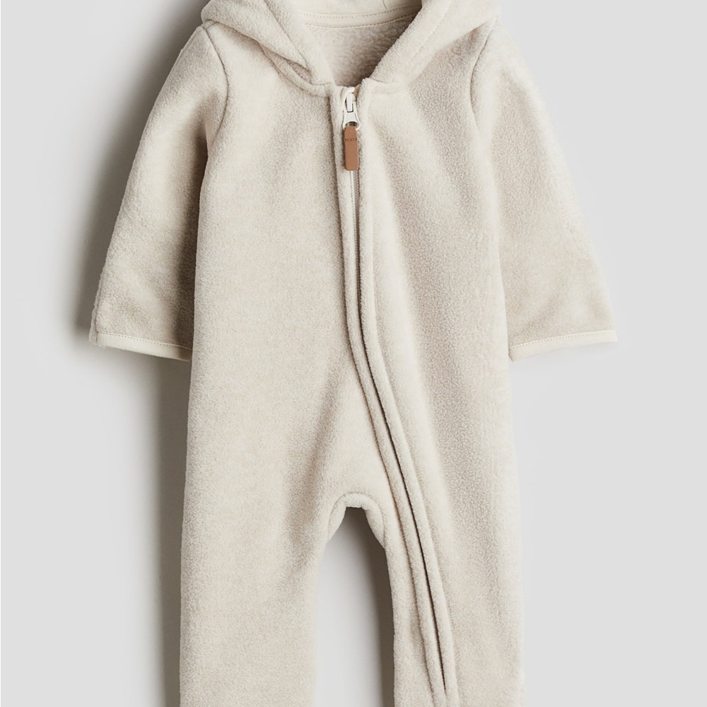 H&M kids HOODED FLEECE JUMPSUIT